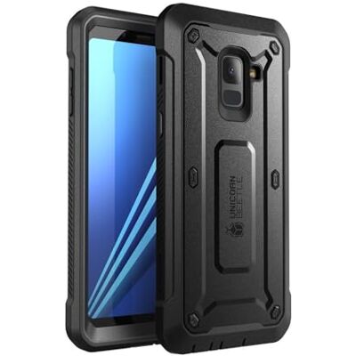SUPCASE Unicorn Beetle Pro robuuste hoes voor Galaxy A8 Plus 2018, zwart SUPCASE Unicorn Beetle Pro robuuste hoes voor Galaxy A8 Plus 2018, zwart