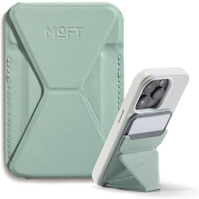 MOFT MagSafe Portemonneehouder voor iPhone 15/14/13/12 serie, compatibel met MagSafe, kaarthouder en houder van MOVAS plantaardig leer met 3 kijkhoeken, 2 kaarthouders (zeegroen) MOFT MagSafe Portemonneehouder voor iPhone 15/14/13/12 serie, compatibel met MagSafe, kaarthouder en houder van MOVAS plantaardig leer met 3 kijkhoeken, 2 kaarthouders (zeegroen)