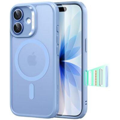 ESR MagSafe beschermhoes voor iPhone 17, camerabediening, mat lichtblauw Anti-vergeling, ultradun, militaire valbescherming, magnetische telefoonhoes, schokabsorptie ESR MagSafe beschermhoes voor iPhone 17, camerabediening, mat lichtblauw Anti-vergeling, ultradun, militaire valbescherming, magnetische telefoonhoes, schokabsorptie