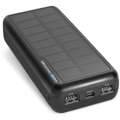 SBS 20.000mAh Solar Power Bank met zonnepaneel SBS 20.000mAh Solar Power Bank met zonnepaneel