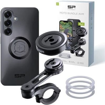 SP CONNECT Motorset met anti-vibratiemodule, SPC+, compatibel met Samsung S25, telefoonhouder voor motorfiets, bromfiets, gadgethouder voor GPS SP CONNECT Motorset met anti-vibratiemodule, SPC+, compatibel met Samsung S25, telefoonhouder voor motorfiets, bromfiets, gadgethouder voor GPS