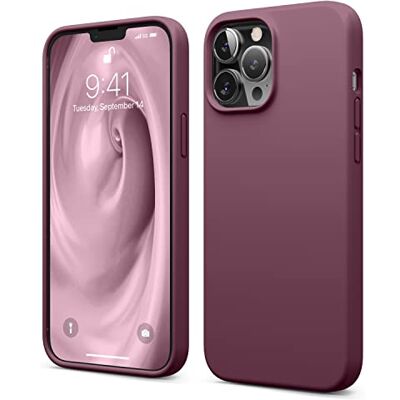 elago Hoesjes van vloeibare siliconen compatibel met iPhone 13 Pro Max (6,7 inch), volledige behuizing beschermhoes, anti-schok, krasbestendig, zachte microvezel binnenvoering (bordeaux) elago Hoesjes van vloeibare siliconen compatibel met iPhone 13 Pro Max (6,7 inch), volledige behuizing beschermhoes, anti-schok, krasbestendig, zachte microvezel binnenvoering (bordeaux)