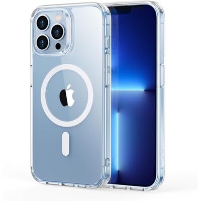 ESR Beschermhoes voor iPhone 13 Pro Max, magnetisch draadloos opladen, extra bescherming tegen vallen, krasbestendige achterkant, transparant ESR Beschermhoes voor iPhone 13 Pro Max, magnetisch draadloos opladen, extra bescherming tegen vallen, krasbestendige achterkant, transparant