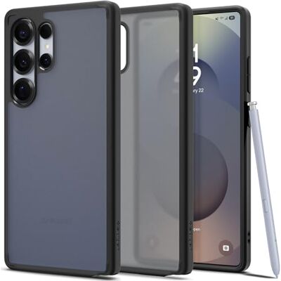 Spigen Ultra Hybrid beschermhoes compatibel met Samsung Galaxy S25 Ultra Frost zwart Spigen Ultra Hybrid beschermhoes compatibel met Samsung Galaxy S25 Ultra Frost zwart