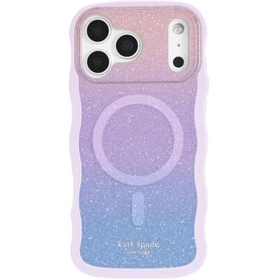 Kate Spade New York Beschermhoes voor iPhone 17 Pro Max, compatibel met MagSafe, design telefoonhoes, opaal glitter Kate Spade New York Beschermhoes voor iPhone 17 Pro Max, compatibel met MagSafe, design telefoonhoes, opaal glitter