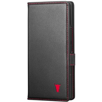 TORRO Beschermhoes compatibel met Samsung Galaxy Z Fold7 2025, portefeuille van echt leer, met standaard en kaarthouder, zwart TORRO Beschermhoes compatibel met Samsung Galaxy Z Fold7 2025, portefeuille van echt leer, met standaard en kaarthouder, zwart