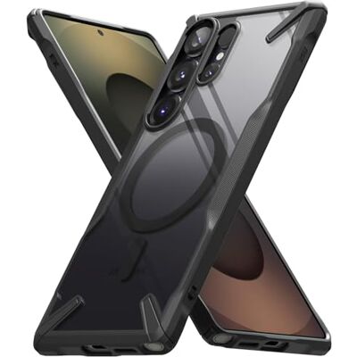 Ringke Beschermhoes voor Samsung Galaxy S25 Ultra Case Fusion-X magnetisch Magnetische bescherming, ultradun, solide stijve achterkant, zachte bumper, schokbestendig, krasbestendig, anti-vergeling Ringke Beschermhoes voor Samsung Galaxy S25 Ultra Case Fusion-X magnetisch Magnetische bescherming, ultradun, solide stijve achterkant, zachte bumper, schokbestendig, krasbestendig, anti-vergeling