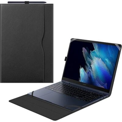 FINTIE PU lederen portemonnee hoesje voor Samsung Galaxy Book2 Pro 360 NP950QED/Galaxy Book2 Pro NP950XED/Galaxy Book Pro 360 NP950QDB/Galaxy Book Pro NP950XDB zwart FINTIE PU lederen portemonnee hoesje voor Samsung Galaxy Book2 Pro 360 NP950QED/Galaxy Book2 Pro NP950XED/Galaxy Book Pro 360 NP950QDB/Galaxy Book Pro NP950XDB zwart
