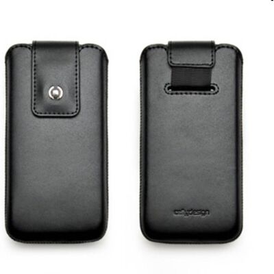 Celly ILUX185 leren hoesje voor Apple iPhone 5/5S zwart Celly ILUX185 leren hoesje voor Apple iPhone 5/5S zwart