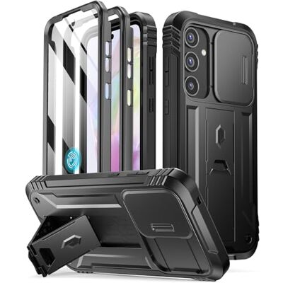 Poetic Revolution Beschermhoes compatibel met Galaxy A35 5G, schuifcamerahoes, displaybescherming, werkt met vingerafdruk-identificatie, robuuste telefoonhoes Poetic Revolution Beschermhoes compatibel met Galaxy A35 5G, schuifcamerahoes, displaybescherming, werkt met vingerafdruk-identificatie, robuuste telefoonhoes