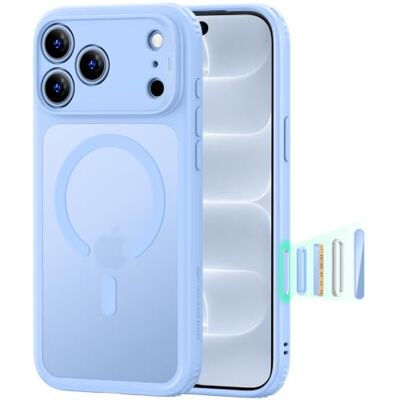ESR MagSafe beschermhoes voor iPhone 17 Pro, camerabediening, blauw Anti-vergeling, ultradun, militaire valbescherming, magnetische telefoonhoes, schokabsorptie ESR MagSafe beschermhoes voor iPhone 17 Pro, camerabediening, blauw Anti-vergeling, ultradun, militaire valbescherming, magnetische telefoonhoes, schokabsorptie