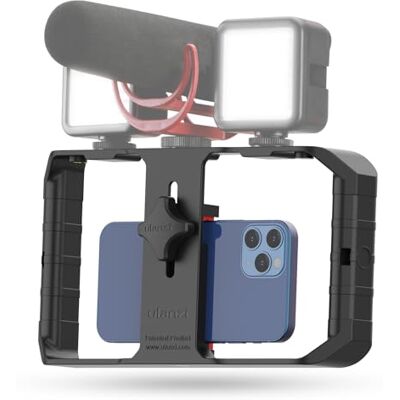 ULANZI U-Rig Pro handheld videorig, stevige telefoonhouder voor smartphone en iPhone, voor stabiele opnames, met 3 cold shoe-aansluitingen, telefoonhouder voor iPhone, Samsung, Huawei ULANZI U-Rig Pro handheld videorig, stevige telefoonhouder voor smartphone en iPhone, voor stabiele opnames, met 3 cold shoe-aansluitingen, telefoonhouder voor iPhone, Samsung, Huawei