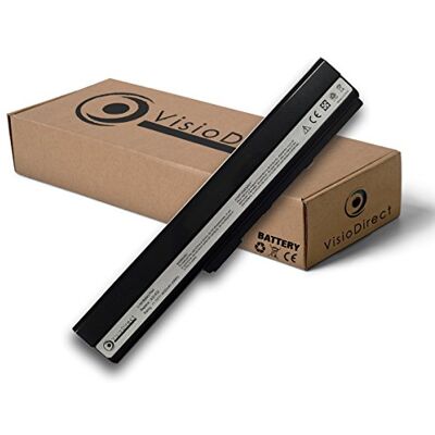 Visiodirect ® Batterijtype 70-NXM1B2200Z A31-K52 A32-K52 A41-K52 A42-K52 A31-K42 A32-K42 voor Asus A52 A52F A52J K42 K52JE K52JK 2222JK K522222JK JR K52. JR-A1 serie 10,8 V 4400 mAh Visiodirect ® Batterijtype 70-NXM1B2200Z A31-K52 A32-K52 A41-K52 A42-K52 A31-K42 A32-K42 voor Asus A52 A52F A52J K42 K52JE K52JK 2222JK K522222JK JR K52. JR-A1 serie 10,8 V 4400 mAh