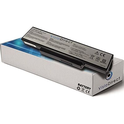 Visiodirect ® Batterij voor ASUS X73S K72L623 X77V X72d K72JR K73E K72J Series compatibel met A32-K72 A32-N71 11,1 V 6600 mAh Visiodirect ® Batterij voor ASUS X73S K72L623 X77V X72d K72JR K73E K72J Series compatibel met A32-K72 A32-N71 11,1 V 6600 mAh