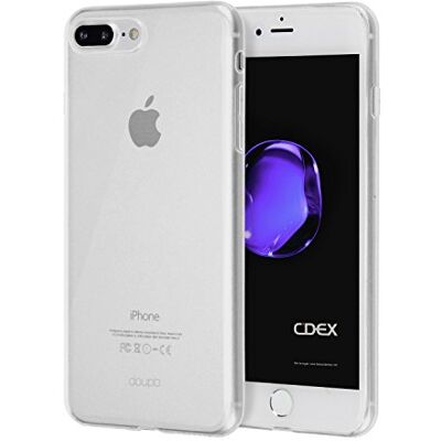 doupi UltraSlim AllClear Case iPhone 8 Plus / 7 Plus (5,5 Inch) Ultra Dunne en Ultralichte Bumper Cover Beschermhoes, Transparant doupi UltraSlim AllClear Case iPhone 8 Plus / 7 Plus (5,5 Inch) Ultra Dunne en Ultralichte Bumper Cover Beschermhoes, Transparant
