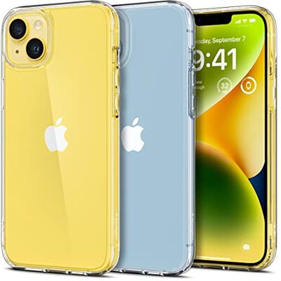 Spigen Ultra Hybrid beschermhoes voor iPhone 14 [anti-vergeling Air Cushion Tech, anti-vergeling, bescherming in militaire kwaliteit, Signature-serie Spigen Ultra Hybrid beschermhoes voor iPhone 14 [anti-vergeling Air Cushion Tech, anti-vergeling, bescherming in militaire kwaliteit, Signature-serie