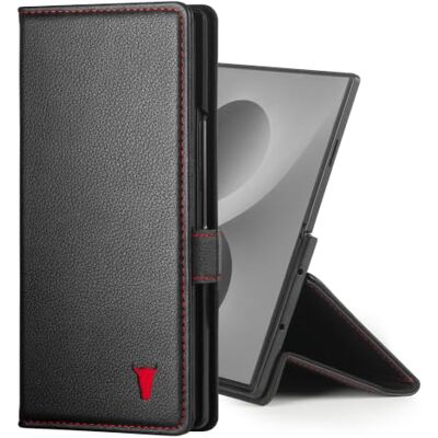 TORRO Beschermhoes compatibel met Samsung Galaxy Z Fold8 Ultra 2026, portemonnee van echt leer met standaard en kaartvakken (zwart) TORRO Beschermhoes compatibel met Samsung Galaxy Z Fold8 Ultra 2026, portemonnee van echt leer met standaard en kaartvakken (zwart)
