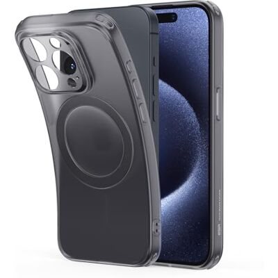 ESR Beschermhoes voor iPhone 15 Pro, compatibel met MagSafe, bescherming in militaire kwaliteit, vergelingsbestendig, krasbestendige achterkant, magnetische telefoonhoes voor iPhone 15 Pro ESR Beschermhoes voor iPhone 15 Pro, compatibel met MagSafe, bescherming in militaire kwaliteit, vergelingsbestendig, krasbestendige achterkant, magnetische telefoonhoes voor iPhone 15 Pro