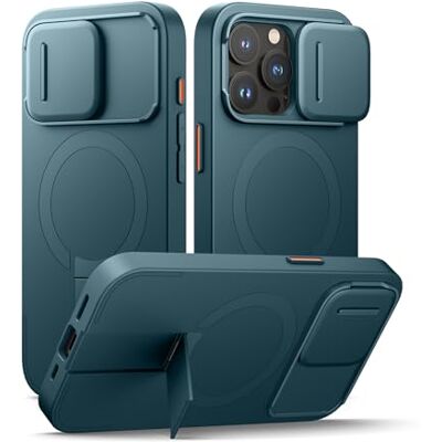 SURITCH Magnetisch hoesje compatibel met iPhone 15 Pro, schokbestendig beschermhoesje met schuifcamerahoesje en verstelbare standaard (zeegroen) SURITCH Magnetisch hoesje compatibel met iPhone 15 Pro, schokbestendig beschermhoesje met schuifcamerahoesje en verstelbare standaard (zeegroen)