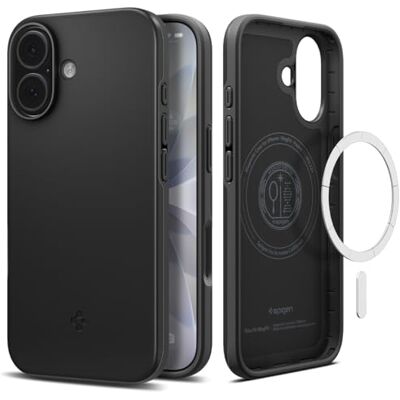 Spigen Thin Fit MagFit iPhone 17 hoesje, [Ultradun, valtest militair niveau Hoes met knop voor camerabediening, luchtkussentechnologie, bescherming van militaire kwaliteit Spigen Thin Fit MagFit iPhone 17 hoesje, [Ultradun, valtest militair niveau Hoes met knop voor camerabediening, luchtkussentechnologie, bescherming van militaire kwaliteit