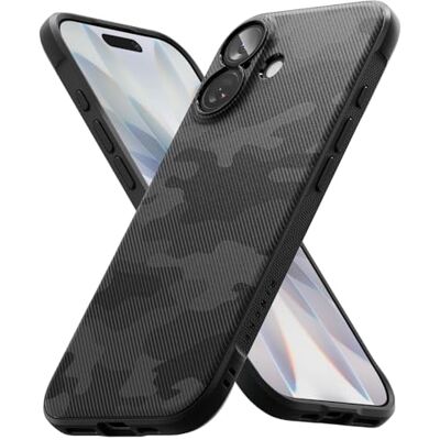 Ringke iPhone 17 hoesje hoesje onyx camo zwart Schokabsorberende bescherming, ultradun, flexibele achterkant, zachte bumper, antislip, krasbestendig, anti-vergeling Ringke iPhone 17 hoesje hoesje onyx camo zwart Schokabsorberende bescherming, ultradun, flexibele achterkant, zachte bumper, antislip, krasbestendig, anti-vergeling