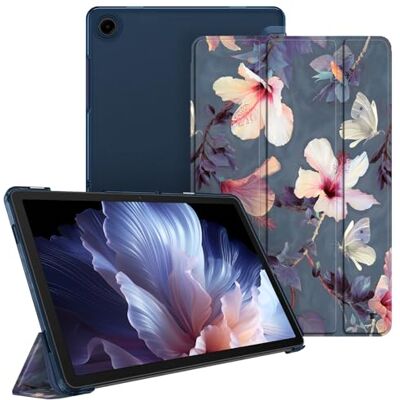 FINTIE Beschermhoes voor Samsung Galaxy Tab A11 Plus (A11+)/Tab A9 Plus (A9 Transparante matte beschermhoes, harde hoes, dunne en lichte hoes, hibiscusbloem FINTIE Beschermhoes voor Samsung Galaxy Tab A11 Plus (A11+)/Tab A9 Plus (A9 Transparante matte beschermhoes, harde hoes, dunne en lichte hoes, hibiscusbloem