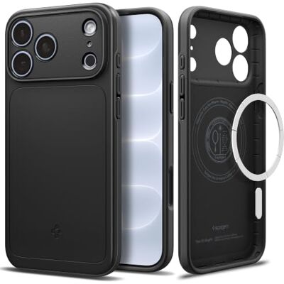 Spigen Thin Fit MagFit iPhone 18 Pro Max/iPhone 17 Pro Max hoesje Zwart, MagSafe-compatibel, bescherming van militaire kwaliteit, dun en licht en eenvoudige installatie. Spigen Thin Fit MagFit iPhone 18 Pro Max/iPhone 17 Pro Max hoesje Zwart, MagSafe-compatibel, bescherming van militaire kwaliteit, dun en licht en eenvoudige installatie.