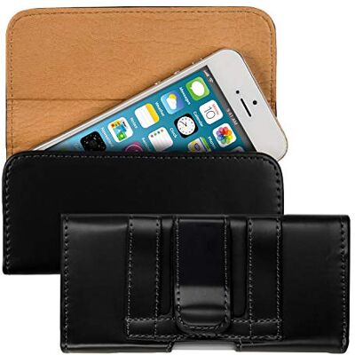 kwmobile Riemtas 13,2 x 6,5 x 1,3 cm voor mobiele telefoon Universele Riemtas Kunstleer Smartphonetas met Haak Zwart kwmobile Riemtas 13,2 x 6,5 x 1,3 cm voor mobiele telefoon Universele Riemtas Kunstleer Smartphonetas met Haak Zwart