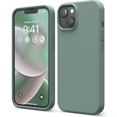 elago Hoesjes van vloeibare siliconen, compatibel met iPhone 14 Pro (6,1 inch) beschermhoes gemaakt van premium siliconen, volledige bescherming, schokbestendig, met structuur in 4 lagen, zachte elago Hoesjes van vloeibare siliconen, compatibel met iPhone 14 Pro (6,1 inch) beschermhoes gemaakt van premium siliconen, volledige bescherming, schokbestendig, met structuur in 4 lagen, zachte