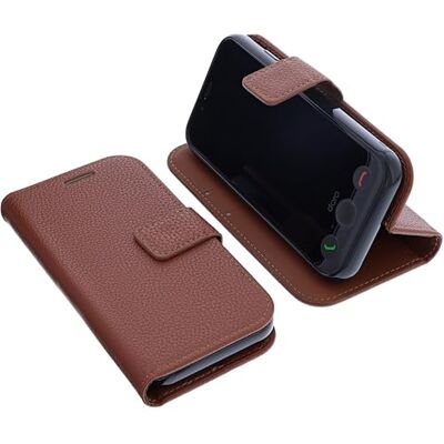 foto-kontor Telefoonhoesje compatibel met Doro Aurora A10, boekstijl, flipcase, bruin foto-kontor Telefoonhoesje compatibel met Doro Aurora A10, boekstijl, flipcase, bruin