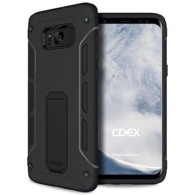 doupi Ultra Kickstand beschermhoes voor Samsung Galaxy S8 Plus met geïntegreerde standaard in zwart doupi Ultra Kickstand beschermhoes voor Samsung Galaxy S8 Plus met geïntegreerde standaard in zwart