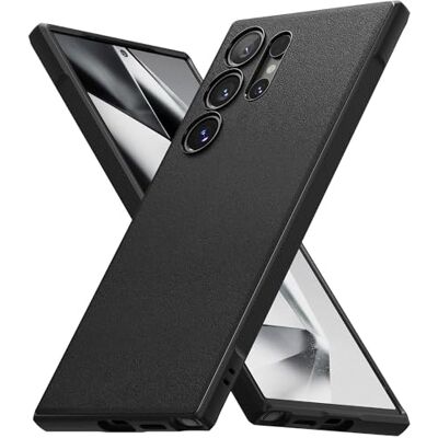 Ringke Hoesje voor Samsung Galaxy S24 Ultra Case Onyx Zwart Schokabsorberende bescherming, ultradun, flexibele achterkant, zachte bumper, antislip, krasbestendig, anti-vergeling Ringke Hoesje voor Samsung Galaxy S24 Ultra Case Onyx Zwart Schokabsorberende bescherming, ultradun, flexibele achterkant, zachte bumper, antislip, krasbestendig, anti-vergeling