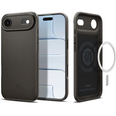 Spigen iPhone Air, Thin Fit MagFit Case, [Ultradun, Valtest Militair niveau Hoes met knop voor camerabediening, luchtkussentechnologie, bescherming van militaire kwaliteit Spigen iPhone Air, Thin Fit MagFit Case, [Ultradun, Valtest Militair niveau Hoes met knop voor camerabediening, luchtkussentechnologie, bescherming van militaire kwaliteit