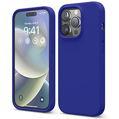 elago Hoesjes van vloeibare siliconen compatibel met iPhone 14 Pro (6,1 inch) beschermhoes gemaakt van premium siliconen volledige bescherming, schokbestendig, met 4 structuren, zachte microvezel voorkomt krassen (zwart) elago Hoesjes van vloeibare siliconen compatibel met iPhone 14 Pro (6,1 inch) beschermhoes gemaakt van premium siliconen volledige bescherming, schokbestendig, met 4 structuren, zachte microvezel voorkomt krassen (zwart)