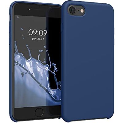 kwmobile Hoesje compatibel met Apple iPhone SE (2022) / iPhone SE (2020) / iPhone 8 / iPhone 7, zachte TPU-siliconen telefoonhoes, marineblauw kwmobile Hoesje compatibel met Apple iPhone SE (2022) / iPhone SE (2020) / iPhone 8 / iPhone 7, zachte TPU-siliconen telefoonhoes, marineblauw