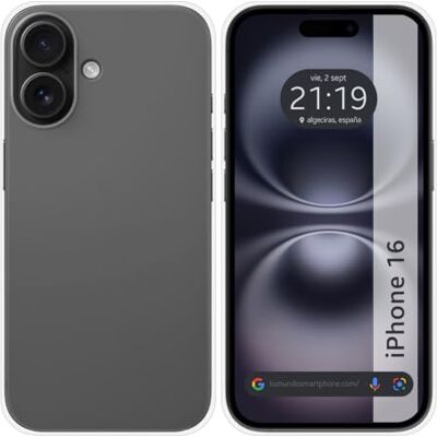 Tumundosmartphone Transparante TPU siliconen hoes voor iPhone 16 (6,1 inch) Tumundosmartphone Transparante TPU siliconen hoes voor iPhone 16 (6,1 inch)