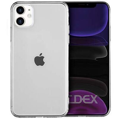 doupi Ultradunne beschermhoes compatibel met iPhone 11 (6,1 inch) van transparant TPU, glad en antislip oppervlak, ultradun, transparant doupi Ultradunne beschermhoes compatibel met iPhone 11 (6,1 inch) van transparant TPU, glad en antislip oppervlak, ultradun, transparant