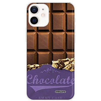 Evetane Beschermhoes compatibel met iPhone 12 Mini, zacht, siliconen, robuust, ultradun, beschermhoes, transparant, chocoladebruin, modieus patroon Evetane Beschermhoes compatibel met iPhone 12 Mini, zacht, siliconen, robuust, ultradun, beschermhoes, transparant, chocoladebruin, modieus patroon