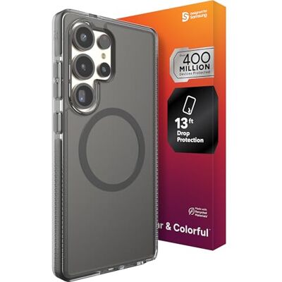 ZAGG Santa Cruz Snap beschermhoes voor Samsung Galaxy S25 Ultra (6,8 inch), versterkt Grafeen (6,8 inch), MagSafe-compatibel, vergeelt niet, krasbestendig, dun, schokbestendig ontwerp, achterkant ZAGG Santa Cruz Snap beschermhoes voor Samsung Galaxy S25 Ultra (6,8 inch), versterkt Grafeen (6,8 inch), MagSafe-compatibel, vergeelt niet, krasbestendig, dun, schokbestendig ontwerp, achterkant