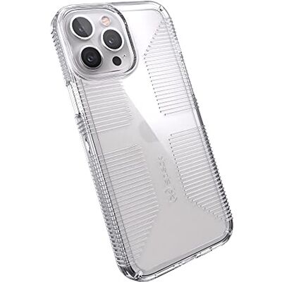 Speck Beschermhoes voor iPhone 12 Pro Max/13 Pro Max, valbescherming, compatibel met MagSafe, uitstekende grip, dun dubbellaags design, anti-vergeling en vervaging, GemShell Speck Beschermhoes voor iPhone 12 Pro Max/13 Pro Max, valbescherming, compatibel met MagSafe, uitstekende grip, dun dubbellaags design, anti-vergeling en vervaging, GemShell