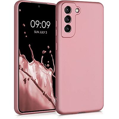 kwmobile Hoesje compatibel met Samsung Galaxy S21 FE hoes Zachte TPU telefoonhoes metallic roségoud kwmobile Hoesje compatibel met Samsung Galaxy S21 FE hoes Zachte TPU telefoonhoes metallic roségoud
