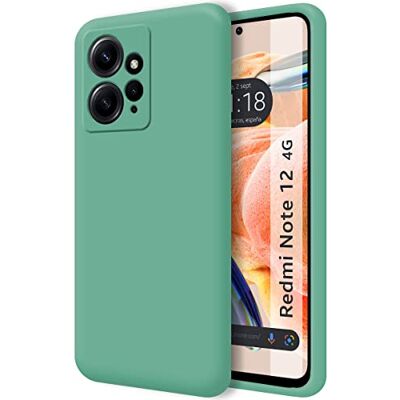 Tumundosmartphone Coque en silicone liquide ultra souple pour Xiaomi Redmi Note 12 4G Vert Tumundosmartphone Coque en silicone liquide ultra souple pour Xiaomi Redmi Note 12 4G Vert