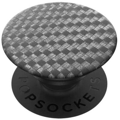PopSockets Zelfklevende Telefoongreep, Houder Carbonietweefsel Comfortabele en veilige grip, valbescherming, standaard, zwart, voor iPhone/iPad/Kindle/Android PopSockets Zelfklevende Telefoongreep, Houder Carbonietweefsel Comfortabele en veilige grip, valbescherming, standaard, zwart, voor iPhone/iPad/Kindle/Android