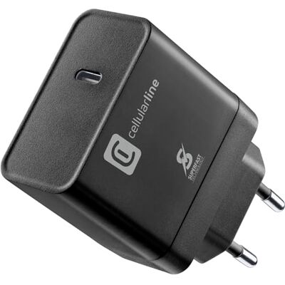 Cellular Line Batterij Carica da Rete Super Fast Charger PD 45 W dotato di Porta USB-C Cellular Line Batterij Carica da Rete Super Fast Charger PD 45 W dotato di Porta USB-C