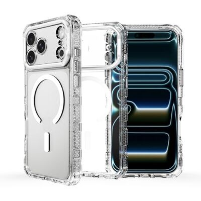 ITSKINS Supreme R // Transparante magnetische beschermhoes voor iPhone 17 Pro Max, compatibel met MagSafe, dunne hybride hoes, anti-vergeling, militaire schokbestendige hoes, transparant ITSKINS Supreme R // Transparante magnetische beschermhoes voor iPhone 17 Pro Max, compatibel met MagSafe, dunne hybride hoes, anti-vergeling, militaire schokbestendige hoes, transparant