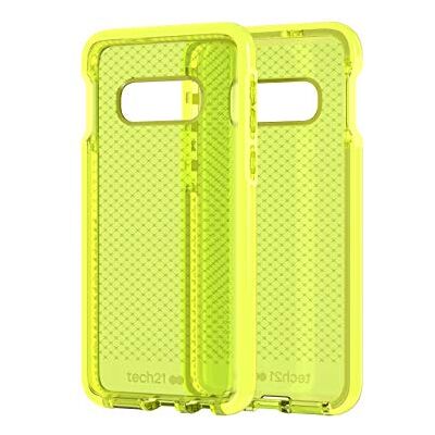 tech21 Tech Enterprises Samsung Galaxy S10E Slim Case Cover met FlexShock Evo Check Neon Geel tech21 Tech Enterprises Samsung Galaxy S10E Slim Case Cover met FlexShock Evo Check Neon Geel