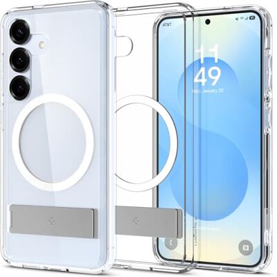 Spigen Ultra Hybrid S MagFit beschermhoes compatibel met Samsung Galaxy S25 Compatibel met MagSafe, transparant Spigen Ultra Hybrid S MagFit beschermhoes compatibel met Samsung Galaxy S25 Compatibel met MagSafe, transparant