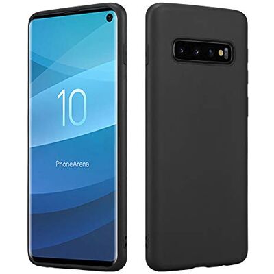 HSP Beschermhoesje compatibel met Samsung Galaxy S10, zwart, hoesje van TPU-silicone van hoge kwaliteit, geschikt voor draadloos opladen, kras- en schokbestendig, mat oppervlak, perfect passend en flexibel HSP Beschermhoesje compatibel met Samsung Galaxy S10, zwart, hoesje van TPU-silicone van hoge kwaliteit, geschikt voor draadloos opladen, kras- en schokbestendig, mat oppervlak, perfect passend en flexibel