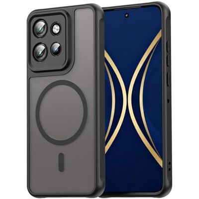 Verco Magnetische beschermhoes voor Motorola Edge 60 Neo/Edge 50 Neo, mat, schokbestendig, compatibel met Qi draadloze oplaadaccessoires, zwart Verco Magnetische beschermhoes voor Motorola Edge 60 Neo/Edge 50 Neo, mat, schokbestendig, compatibel met Qi draadloze oplaadaccessoires, zwart
