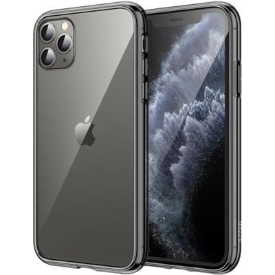 JETech Hoesje voor iPhone 11 Pro Max (2019), 6,5 Inch, Schokabsorptie Transparant Bumper Case, Anti Krasvrije Achterkant (Zwart) Anti-Jaunissement, Antichoc, Dos PC Rigide Résistant aux Rayures, Étui Housse Bumper en TPU Transparent Durable JETech Hoesje voor iPhone 11 Pro Max (2019), 6,5 Inch, Schokabsorptie Transparant Bumper Case, Anti Krasvrije Achterkant (Zwart) Anti-Jaunissement, Antichoc, Dos PC Rigide Résistant aux Rayures, Étui Housse Bumper en TPU Transparent Durable